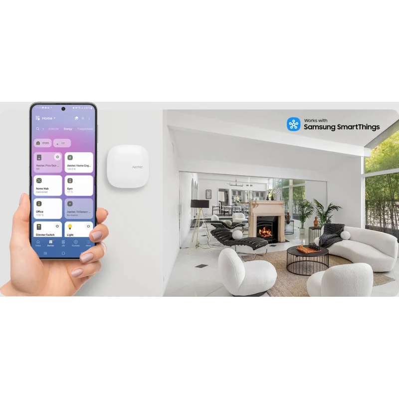 Aeotec - Hub Aeotec Älykoti Hub 2 Zigbee / Matter - SmartThings EU
