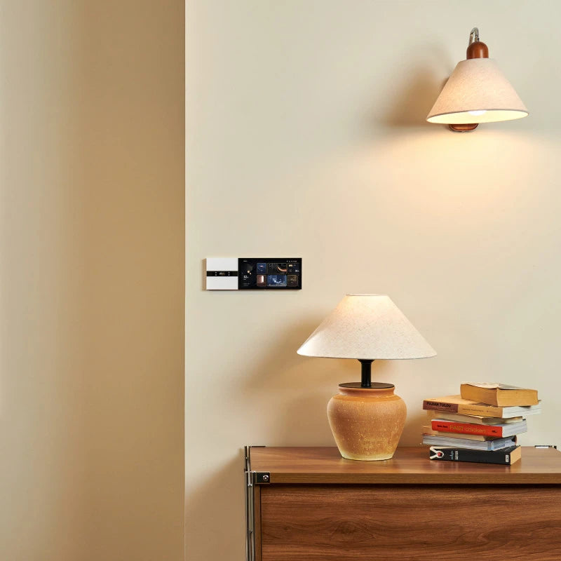 Aqara - 2-channel Zigbee switch with screen and 4 buttons Display Switch V1 WS-K02D