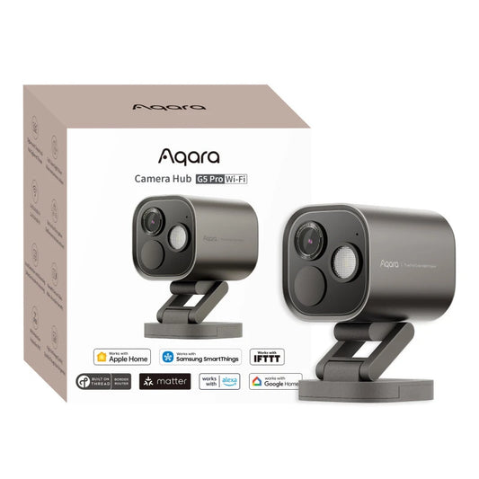Aqara - Outdoor Security Camera & Zigbee Smart Home Hub G5 Pro (Wi-Fi) Gray