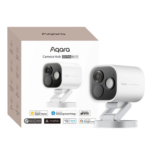 Aqara - Outdoor Security Camera & Zigbee Smart Home Hub G5 Pro (Wi-Fi) White