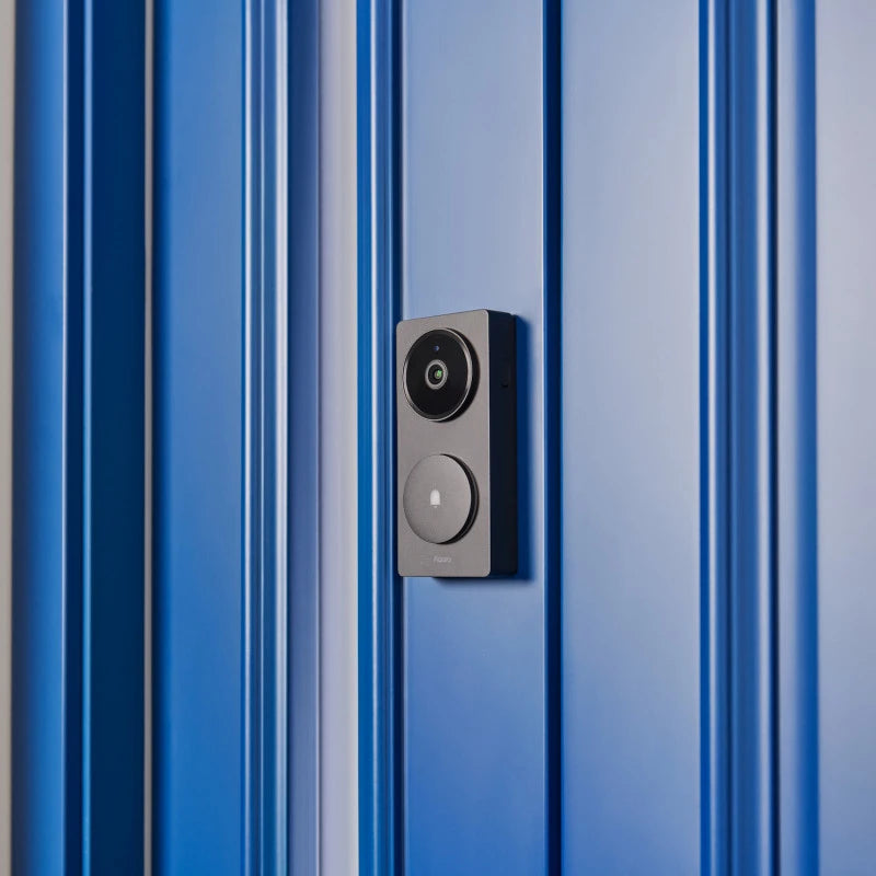 Aqara - Wi-Fi Smart Video Doorbell Aqara Doorbell Camera Hub G410 Select (Black)