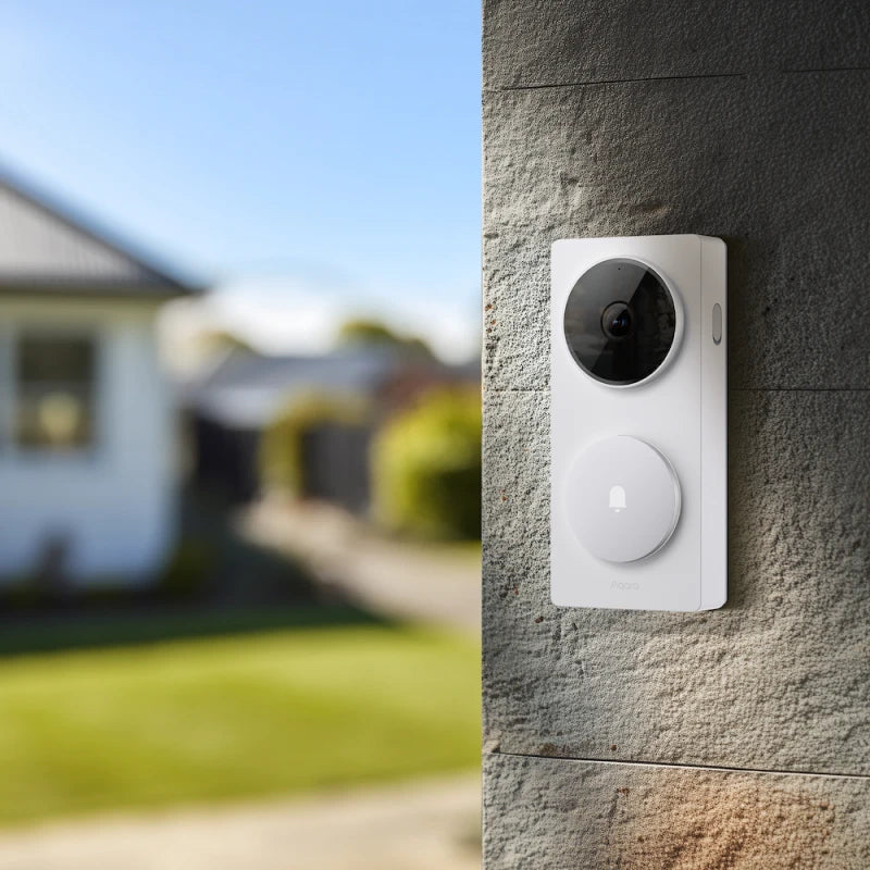 Aqara - Wi-Fi Smart Video Doorbell Aqara Doorbell Camera Hub G410 Select (White)