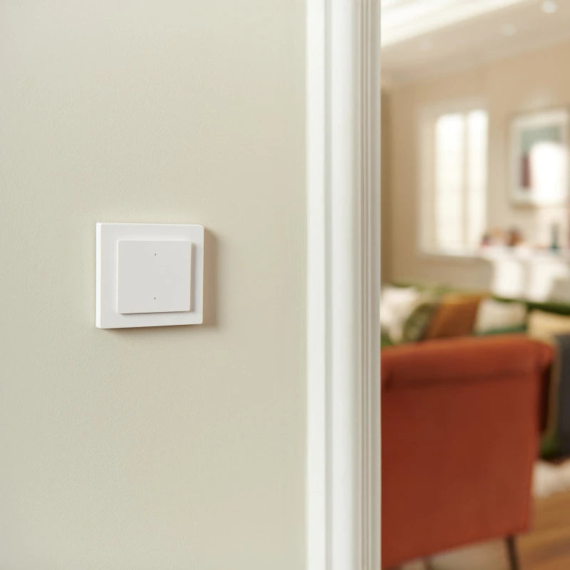 Aqara - Zigbee and Thread Smart Wall Switch Light Switch H2 (2 Buttons, 1 Channel) WS-K07D