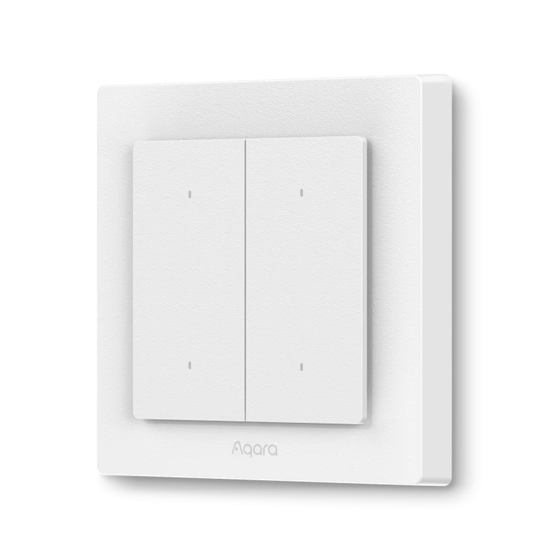 Aqara - Zigbee and Thread Smart Wall Switch Light Switch H2 (4 Buttons, 2 Channels) WS-K08D