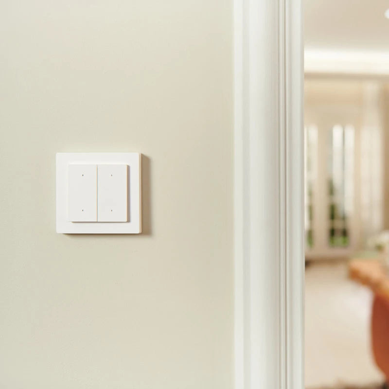 Aqara - Zigbee and Thread Smart Wall Switch Light Switch H2 (4 Buttons, 2 Channels) WS-K08D