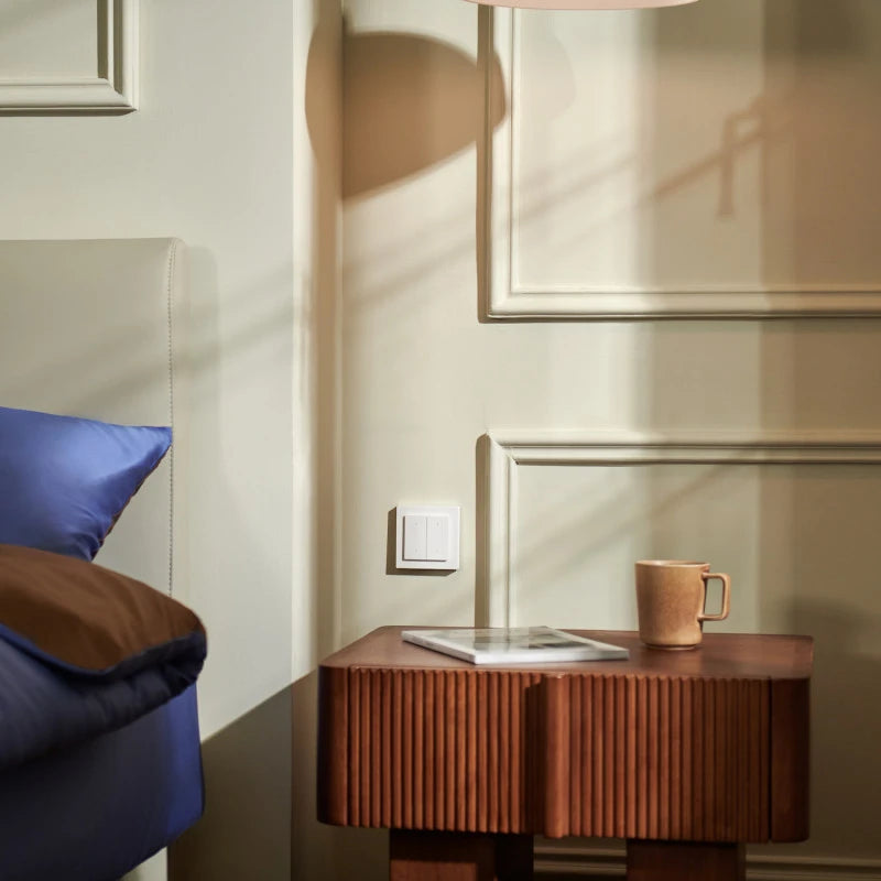 Aqara - Zigbee and Thread Smart Wall Switch Light Switch H2 (4 Buttons, 2 Channels) WS-K08D