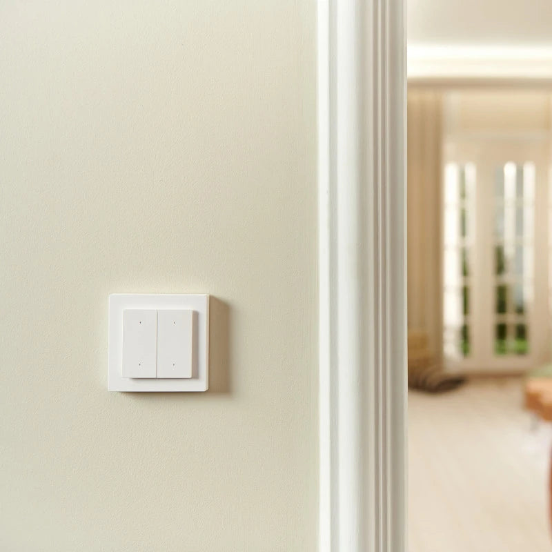 Aqara - Zigbee and Thread Smart Wall Switch Light Switch H2 (4 Buttons, 2 Channels) WS-K08D