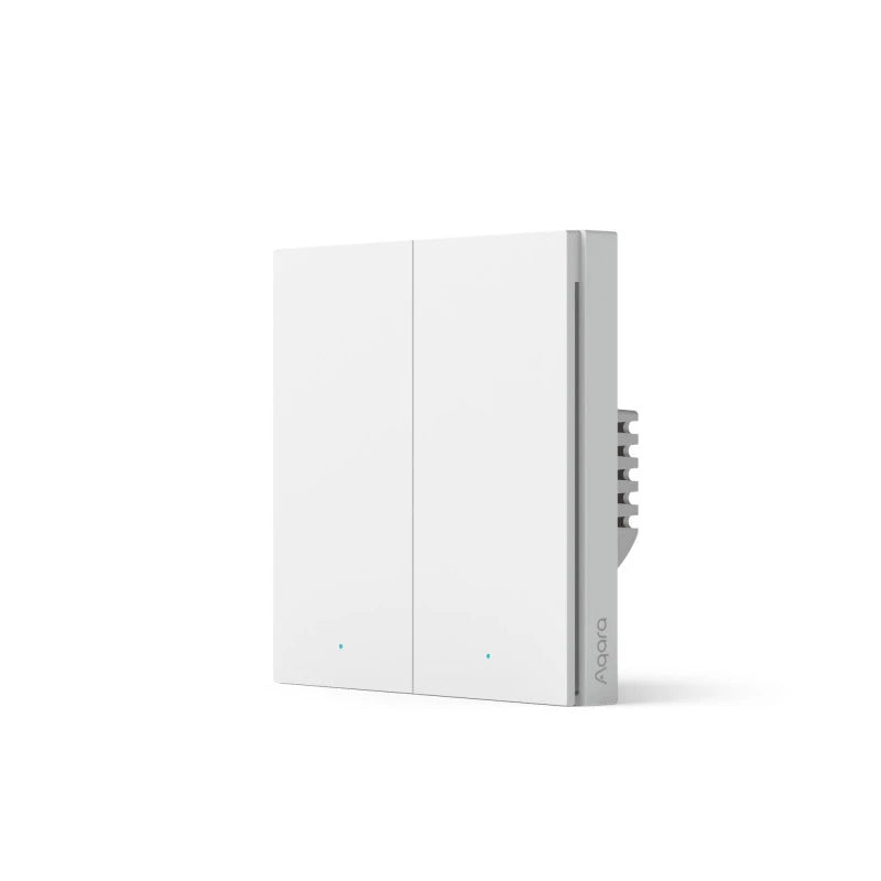 Aqara - Zigbee 3.0 double wall switch H1 (no neutral) - WS-EUK02