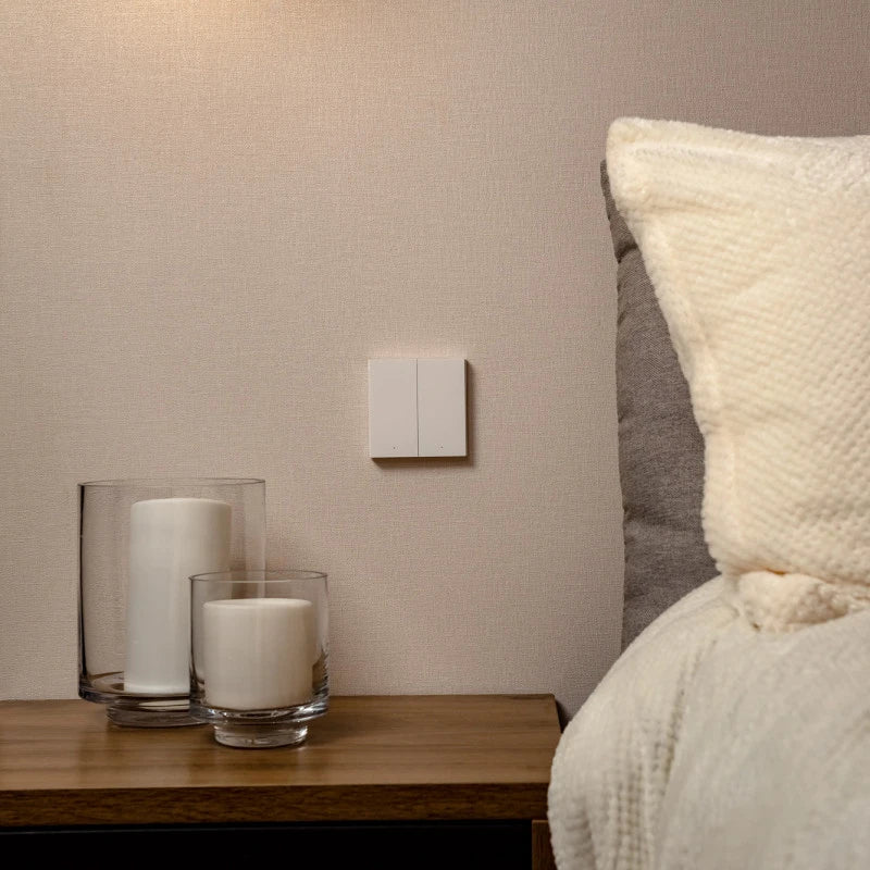 Aqara - Zigbee 3.0 double wall switch H1 (no neutral) - WS-EUK02