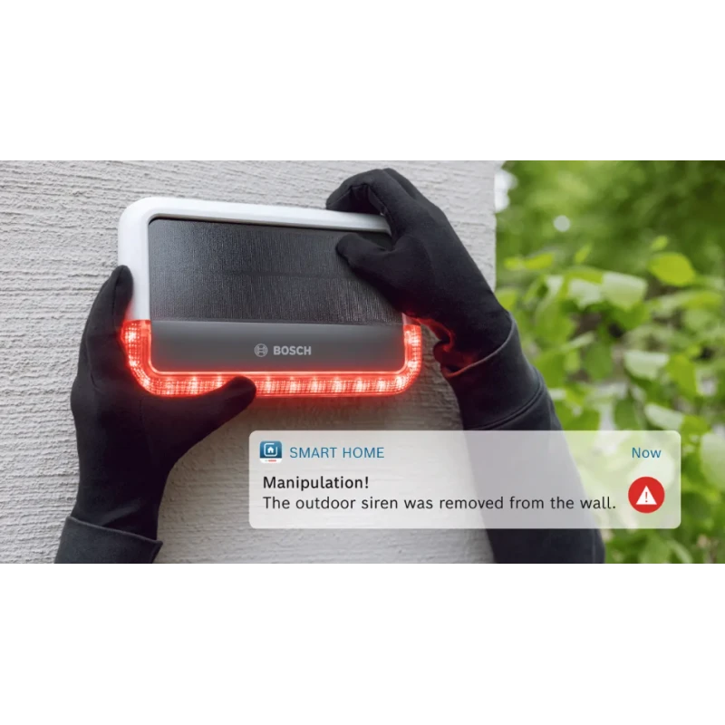 Bosch Smart Home - Zigbee outdoor siren with solar panel BSIR-EZ