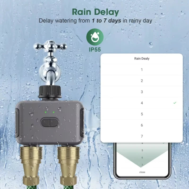 Haozee - Tuya Smart Life Dual Zigbee Sprinkler HZ-WT04