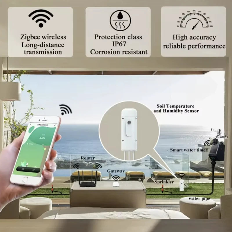 Haozee - Tuya Smart Life Zigbee plant sensor (temperature + humidity)