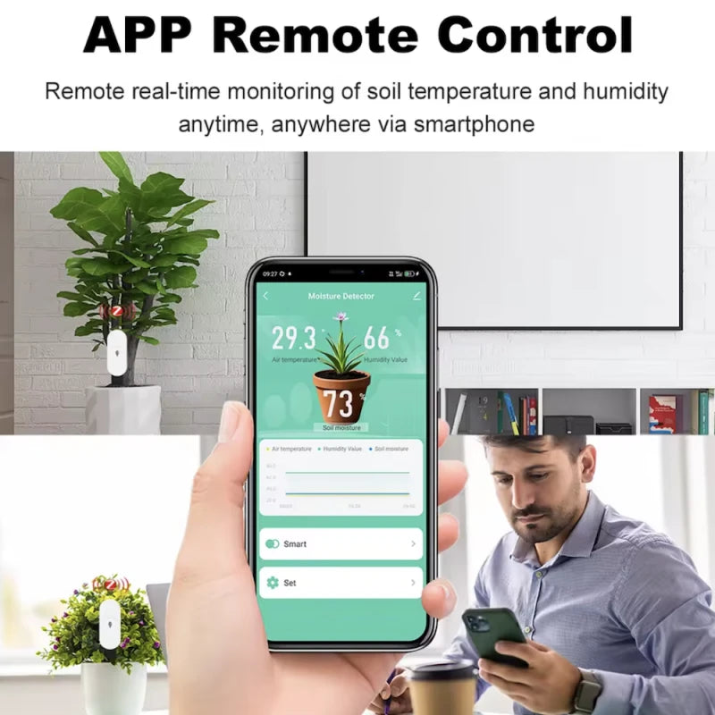 Haozee - Tuya Smart Life Zigbee plant sensor (temperature + humidity)