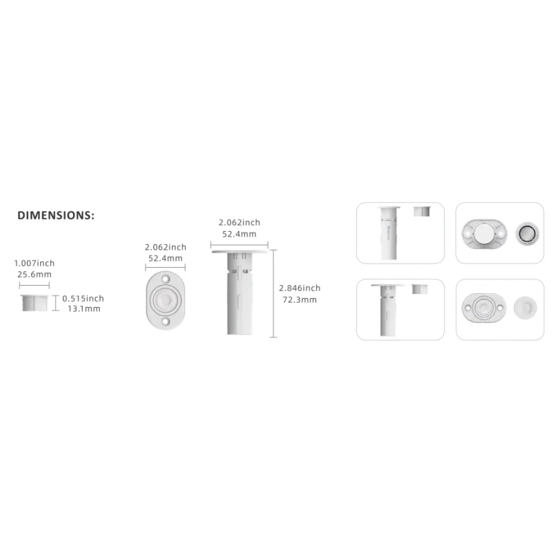 Heiman - Flush-mounted Zigbee door/window sensor HS8DS