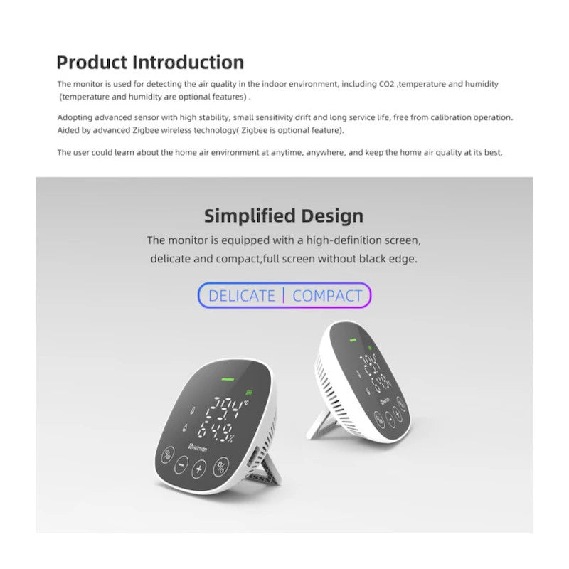 Heiman - Zigbee air quality sensor (CO2, temperature, humidity)