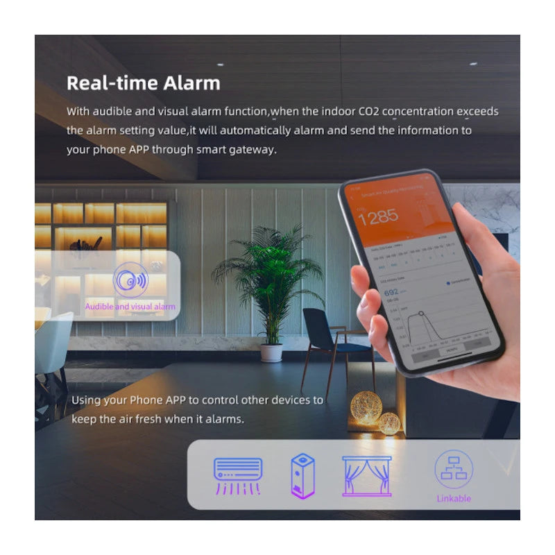 Heiman - Zigbee air quality sensor (CO2, temperature, humidity)