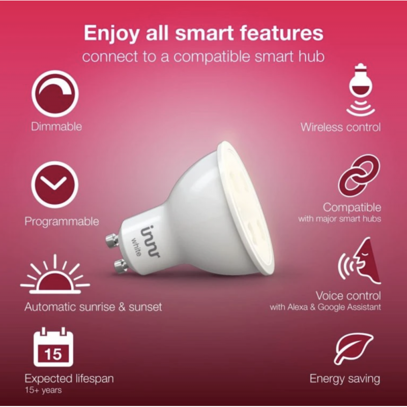 Innr - Zigbee GU10 Spot White Bulb 460 lm (RS240-2)