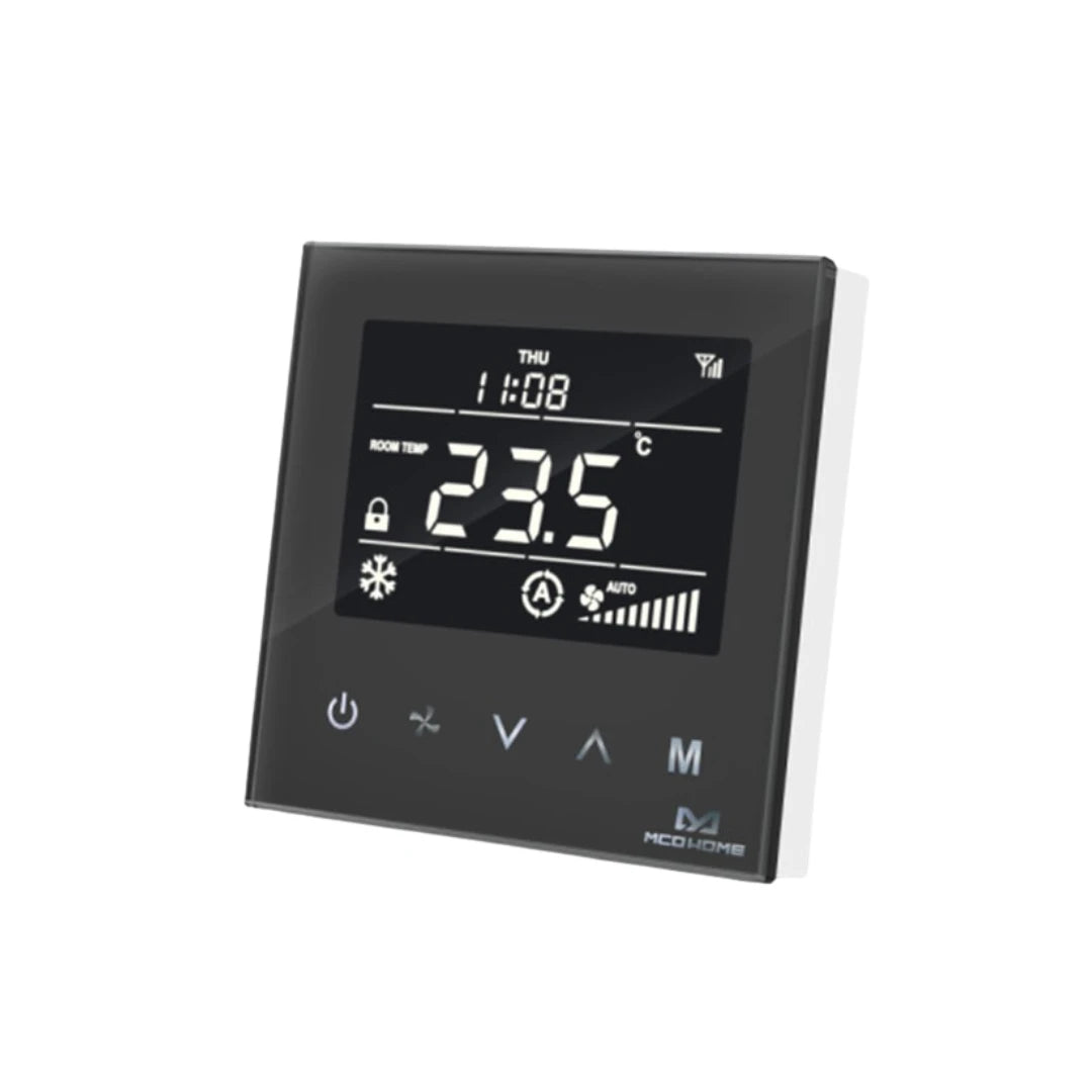 Mcohome - Z-Wave+ Thermostat 2-pipe fancoil, black