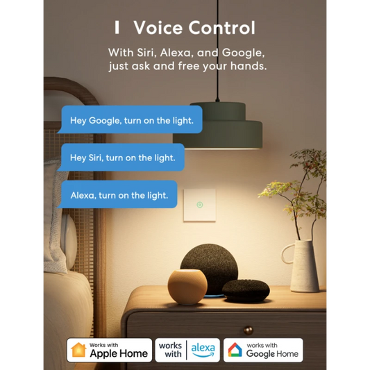 Meross MSS510 - Homekit compatible WIFI wall switch 1 button