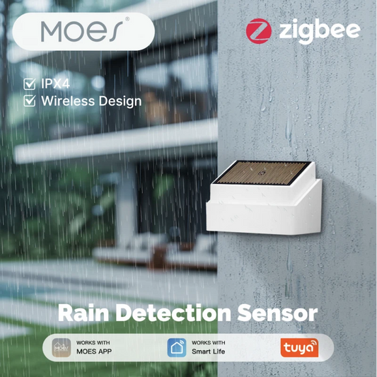 Moes - IPX4-rated Zigbee Tuya rain sensor with solar panel