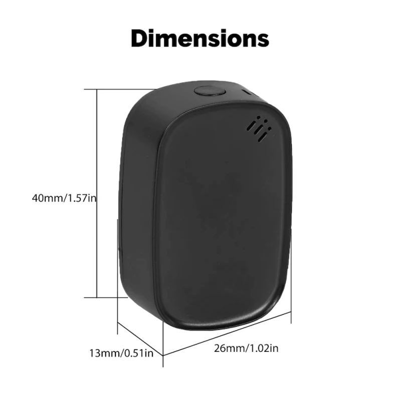 Moes - Tuya Zigbee temperature and humidity sensor (black)