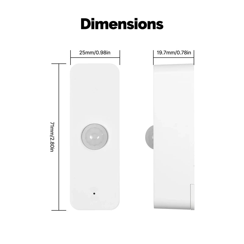 Moes - Zigbee Tuya infrared human sensor ZSS-P01-PIR-A-MS