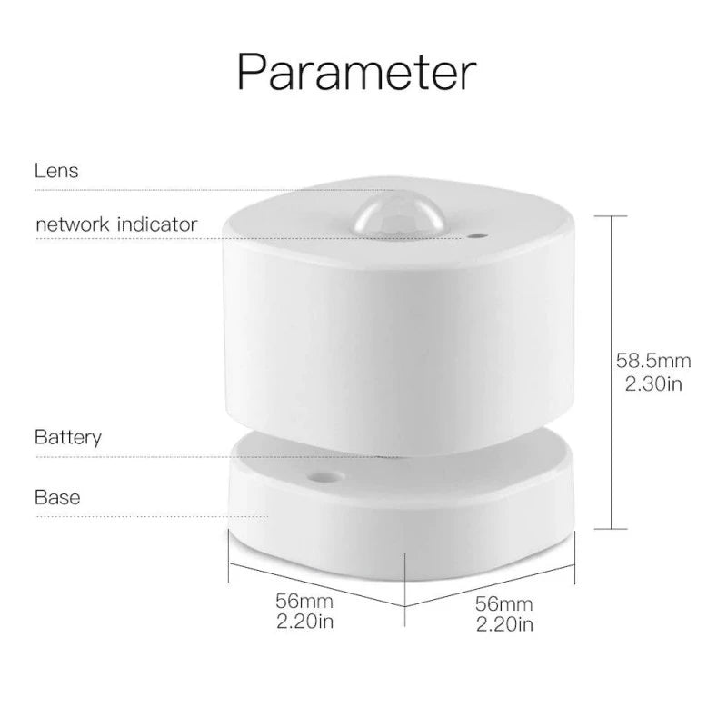 Moes - Zigbee Tuya motion + light sensor + rot bracket