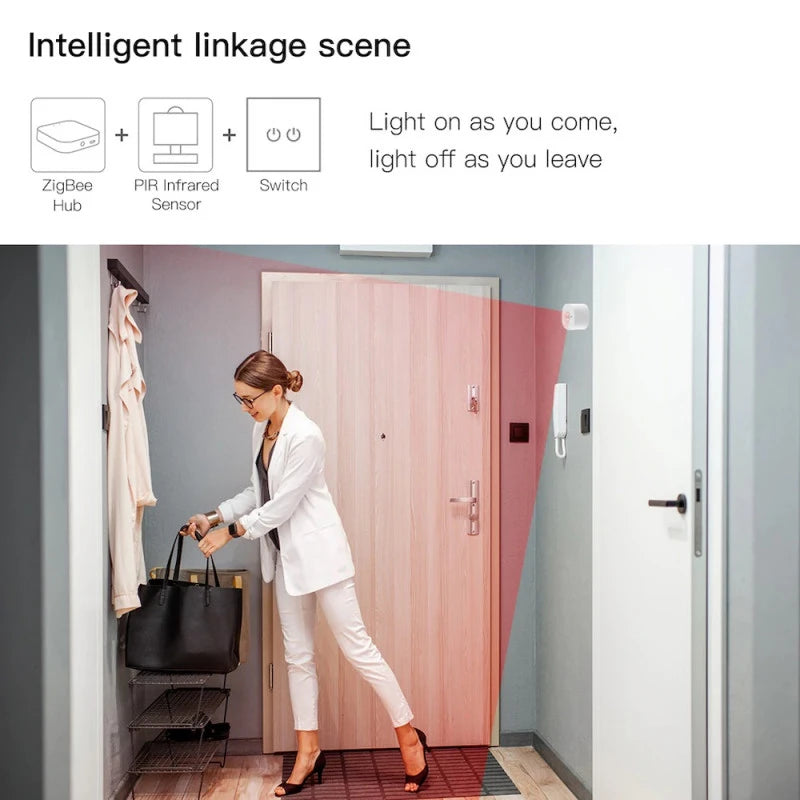 Moes - Zigbee Tuya motion + light sensor + rot bracket