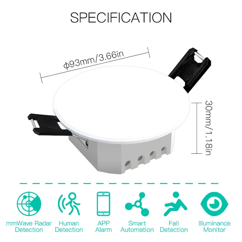Moes - Zigbee Tuya presence detector (radar technology) ZSS-QY-HP