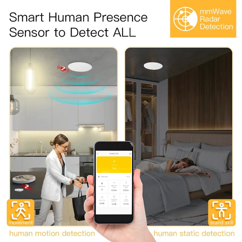 Moes - Zigbee Tuya presence detector (radar technology) ZSS-QY-HP