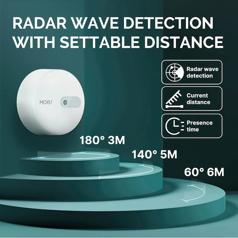 Moes - Zigbee Tuya presence detector (radar technology) ZSS-LP-HP02-MS