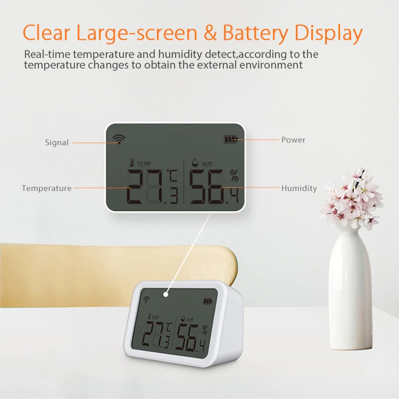 Neo - Temperature and humidity sensor with Zigbee display NAS-TH02B2