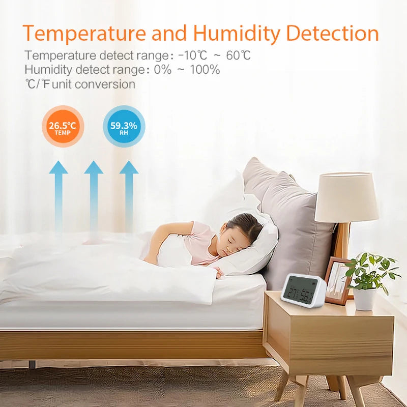 Neo - Temperature and humidity sensor with Zigbee display NAS-TH02B2