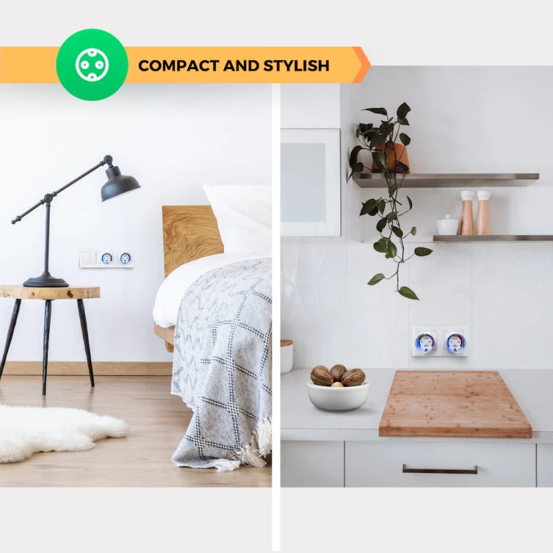 Nous - 2x Zigbee 3.0 smart plug + Power consumption meter