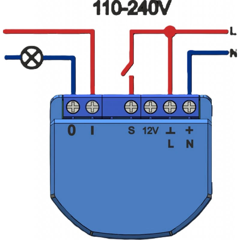 Nous - Module Zigbee ON/OFF (10A DC, 16A AC) - 1 charge B1Z
