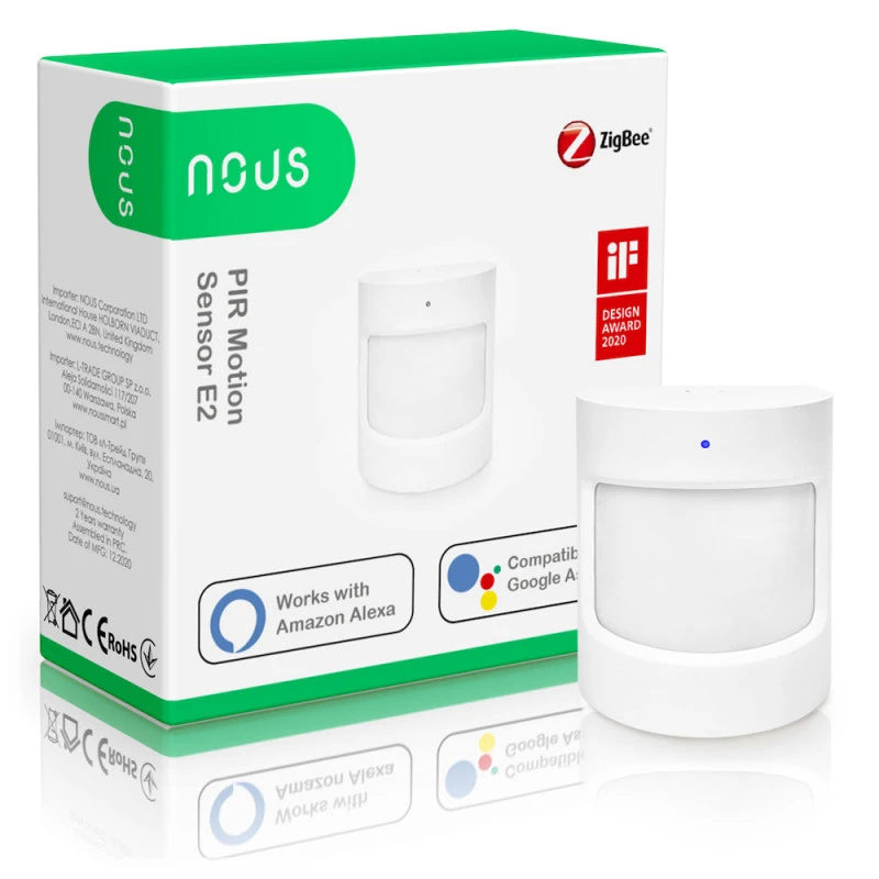 Nous - Zigbee 3.0 PIR Motion Detector Nous E2
