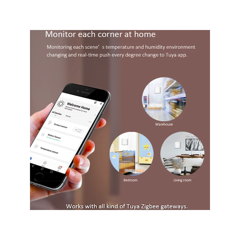 Nous - Zigbee 3.0 Smart Humidity & Temperature Sensor E5