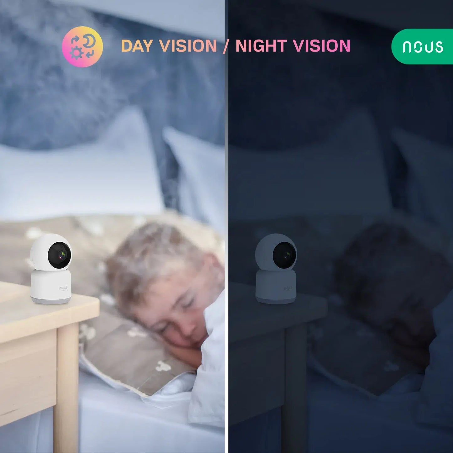 Nous – Vnitřní WIFI kamera Tuya Onvif PTZ Nous W2