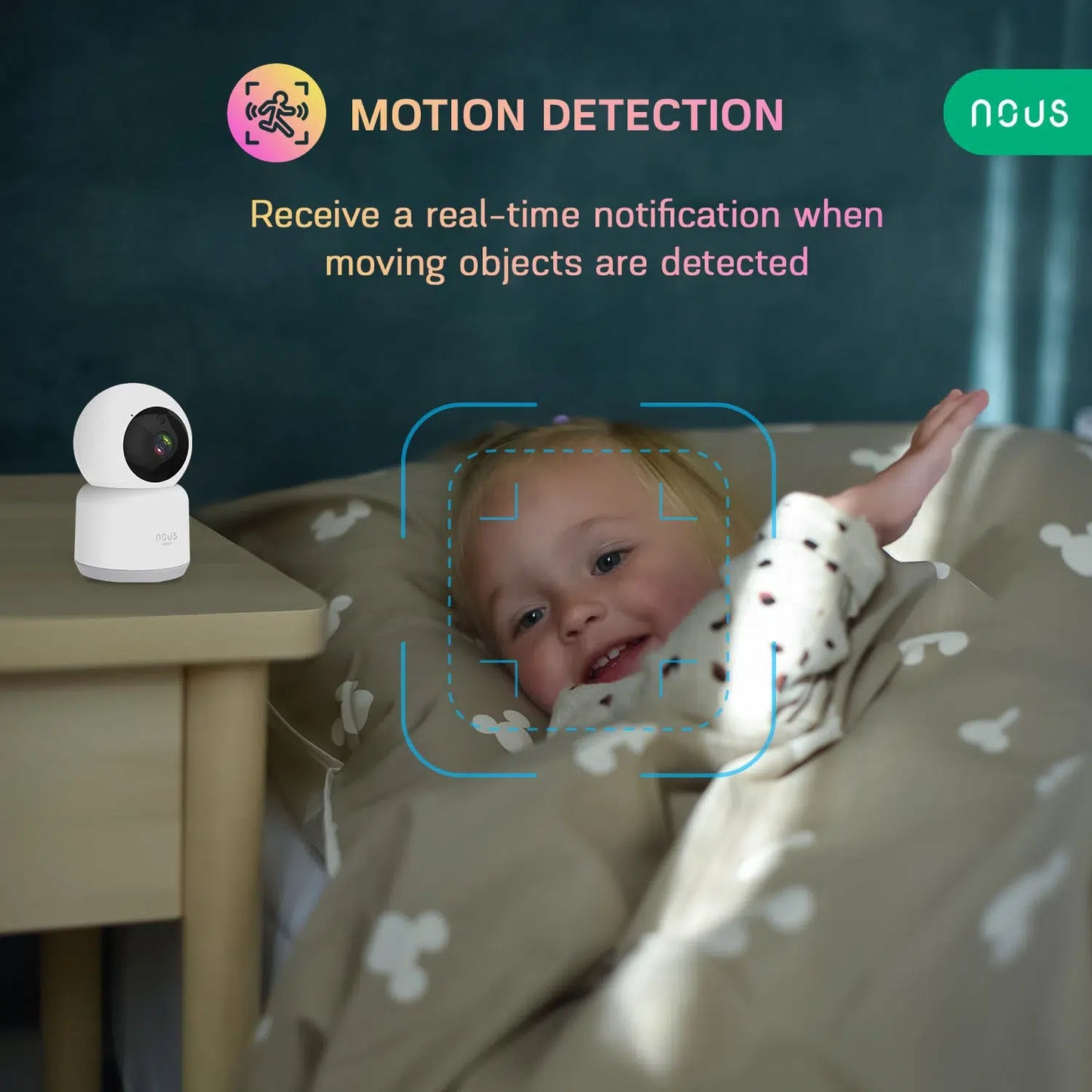 Nous – Vnitřní WIFI kamera Tuya Onvif PTZ Nous W2