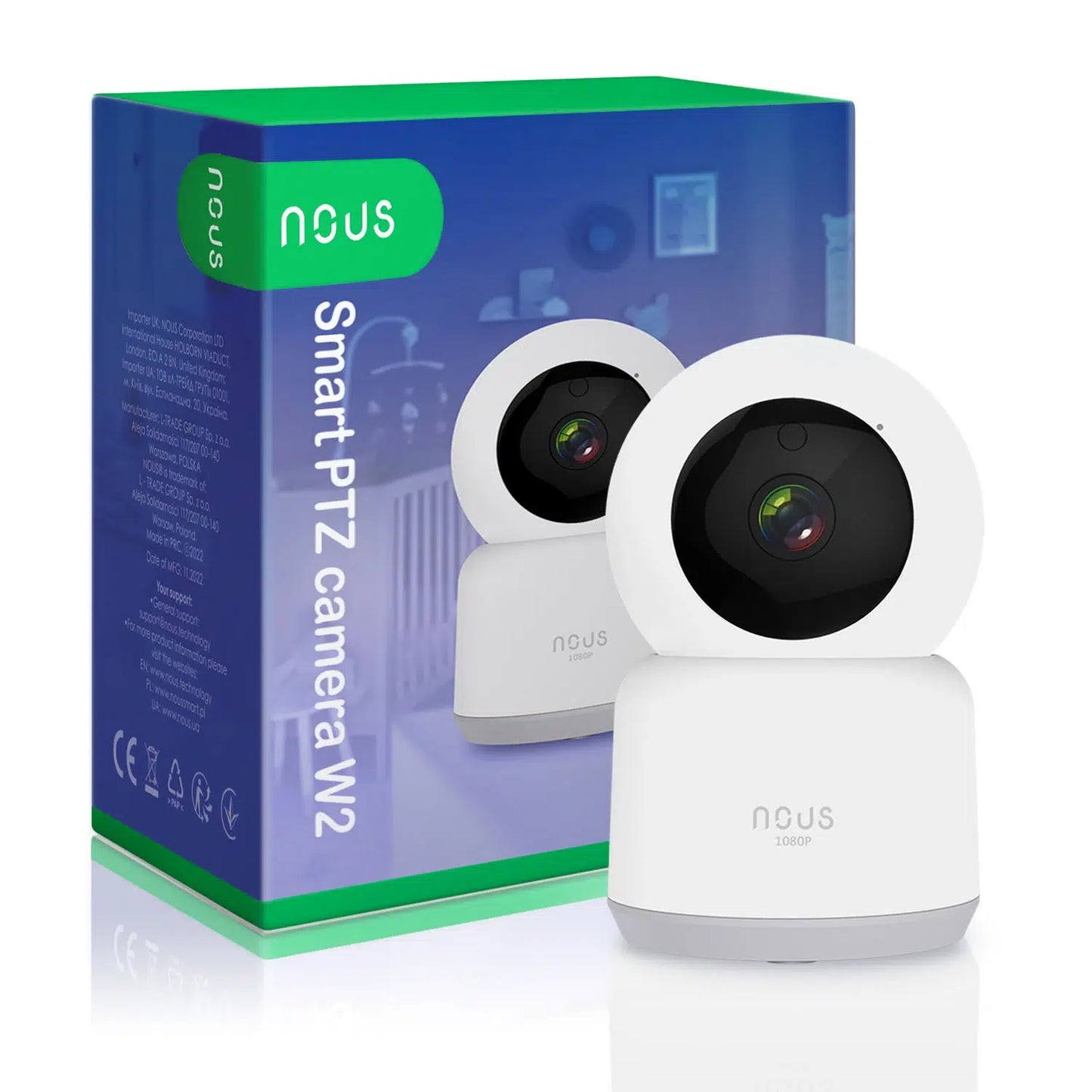 Nous – Vnitřní WIFI kamera Tuya Onvif PTZ Nous W2