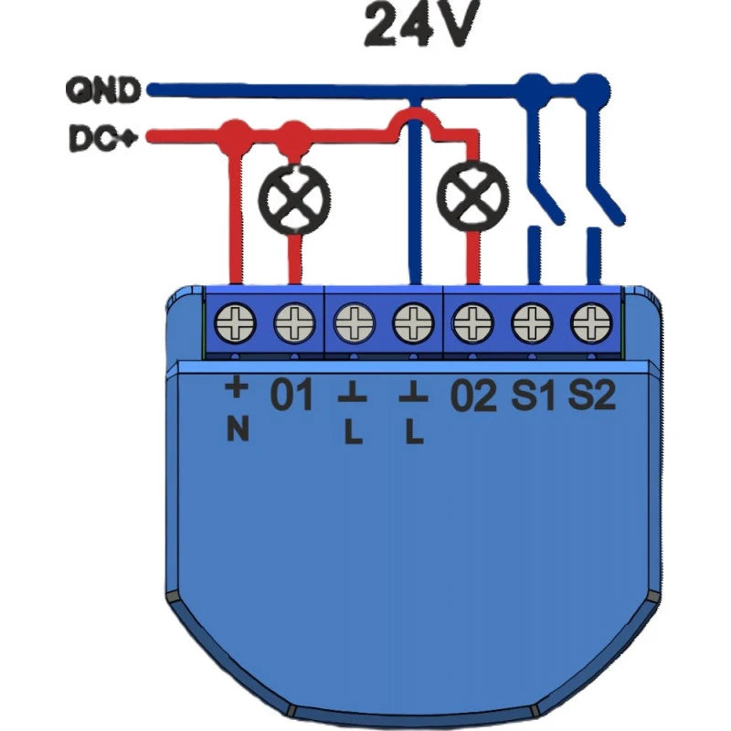 Nous - Zigbee ON/OFF module + Consumption measurement - 2 loads B3Z