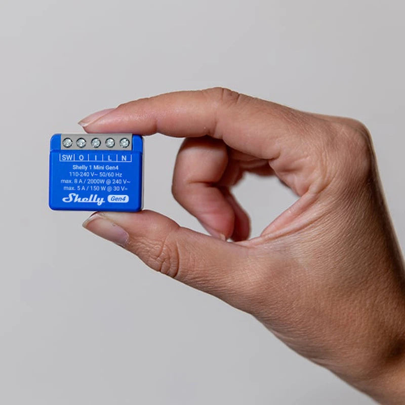 Shelly - Wifi, Zigbee and Matter module (dry contact) 8A Shelly 1 Mini Gen4