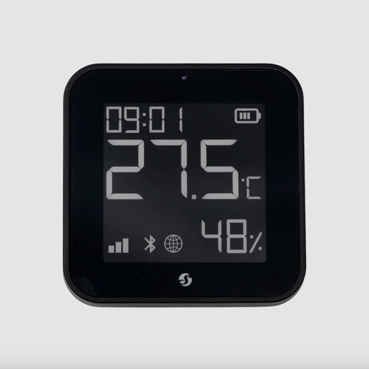 Shelly - Zigbee and Bluetooth Temperature and humidity sensor Black Shelly BLU H&T Display ZB