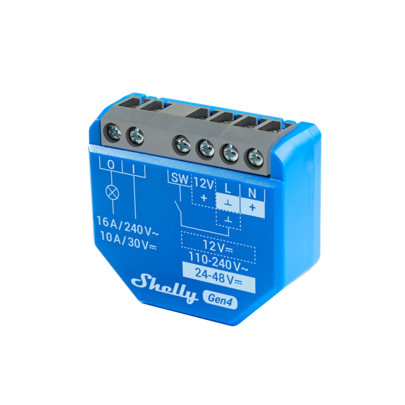 Shelly - Wifi, Zigbee, Matter dry contact switch module Shelly 1 Gen4