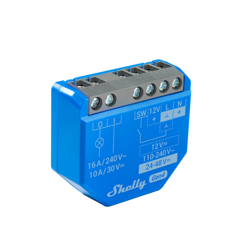 Shelly - Wifi, Zigbee, Matter dry contact switch module Shelly 1 Gen4