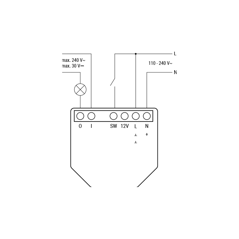Shelly - Wifi, Zigbee, Matter dry contact switch module Shelly 1 Gen4