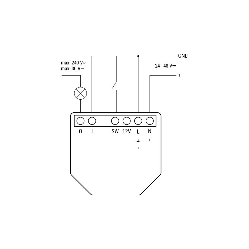 Shelly - Wifi, Zigbee, Matter dry contact switch module Shelly 1 Gen4