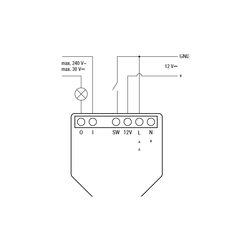 Shelly - Wifi, Zigbee, Matter dry contact switch module Shelly 1 Gen4