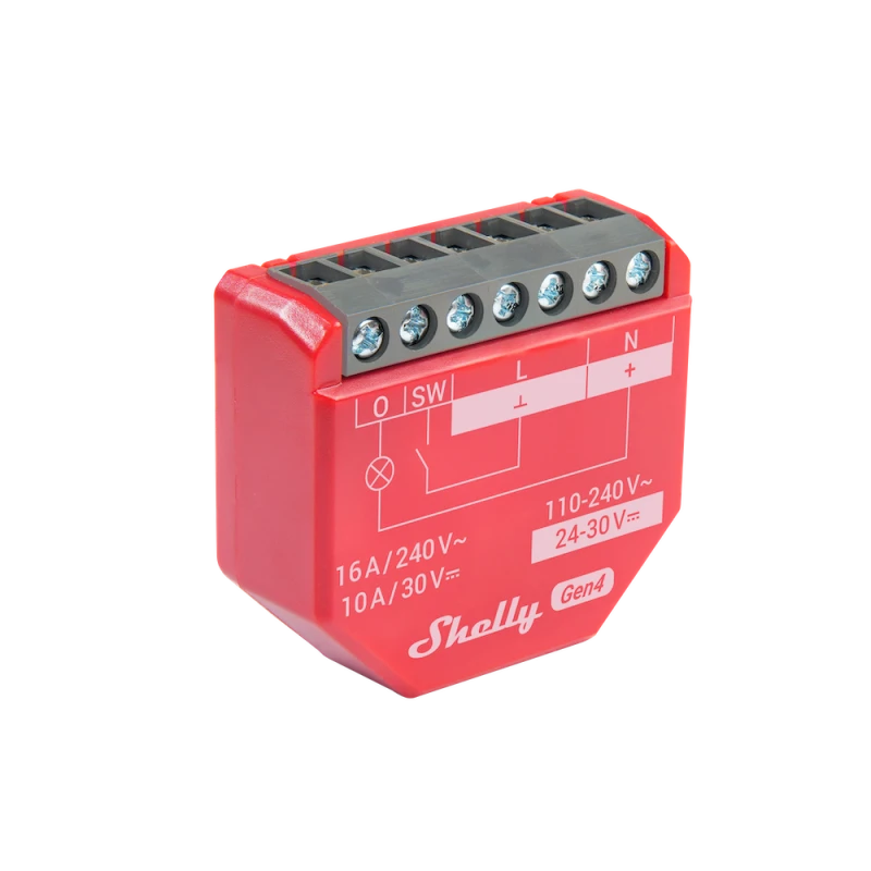 Shelly - Wifi, Zigbee, Matter switch module with power meter Shelly 1 PM Gen4