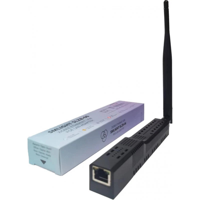 Smlight - USB Ethernet POE Zigbee 3.0 CC2652P SLZB-06 dongle (Zigbee2mqtt a ZHA)